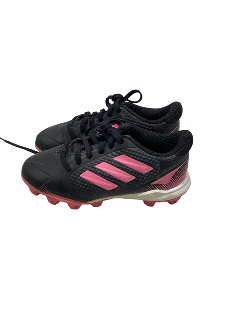 Vist Large View of Product Image Which is Used Adidas PURE HUSTLE BLACK/PINK BB/SB Cleats Black Youth 12.0