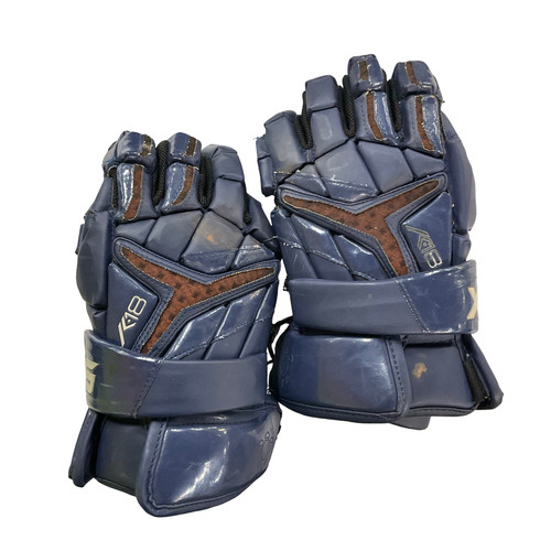 Vist Large View of Product Image Which is Used STX K18 Lacrosse Gloves Mens Navy Blue LG