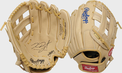 Vist Large View of Product Image Which is New Rawlings Sure Catch 10.5" Kris Bryant Signature Youth Glove RHT