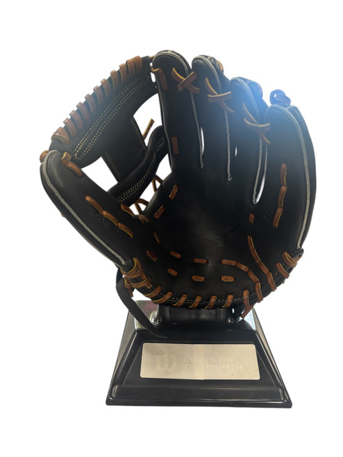 Vist Large View of Product Image Which is Used Mizuno 11.25IN SELECT 9 BB/SB Glove RH Throw Black 11 1/4"