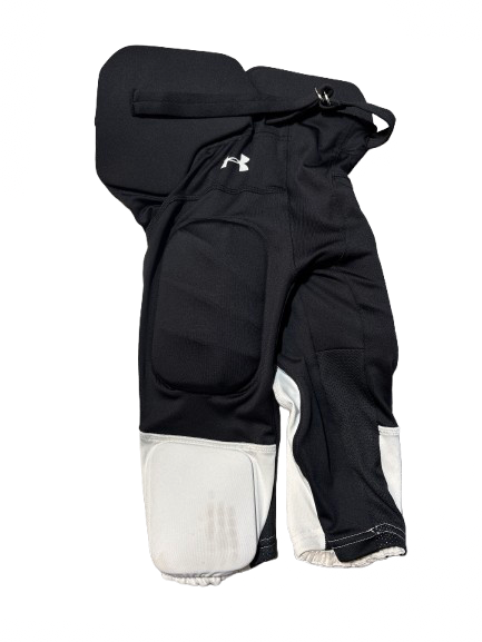 Vist Large View of Product Image Which is Used Under Armour Youth FB Integrated Pants Black MD