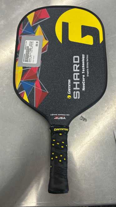 Vist Large View of Product Image Which is Used Gamma Sports SHARD NEUCORE Pickleball Racquet Black