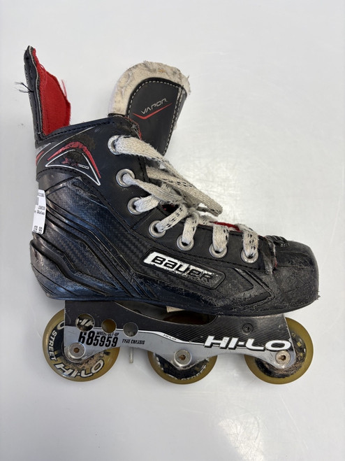 Vist Large View of Product Image Which is Used Bauer Roller Hockey Skates Black Youth 13.0