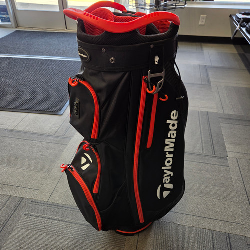 Vist Large View of Product Image Which is Used Taylormade CART BAG Mens Cart Bag Black And Red