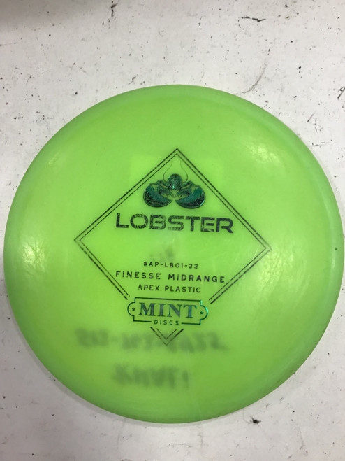 Vist Large View of Product Image Which is Used Mint APEX LOBSTER Disc Golf Mid Range Green 178g