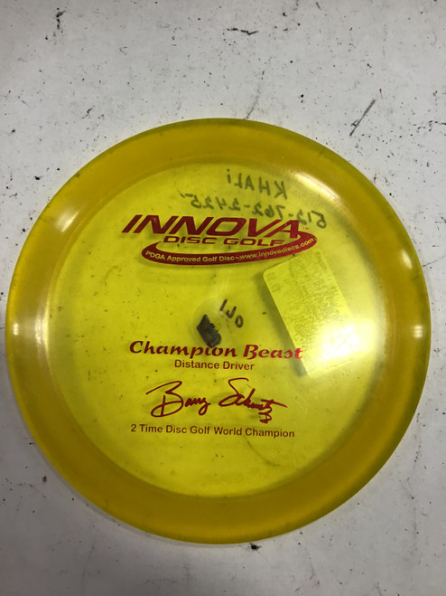 Vist Large View of Product Image Which is Used Innova CHAMPION MAKO3 Disc Golf Mid Range Yellow 170g