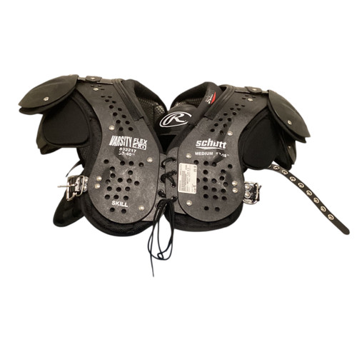 Vist Large View of Product Image Which is Used Schutt VARISTY FLEX 4.0 FB Shoulder Pads Black MD