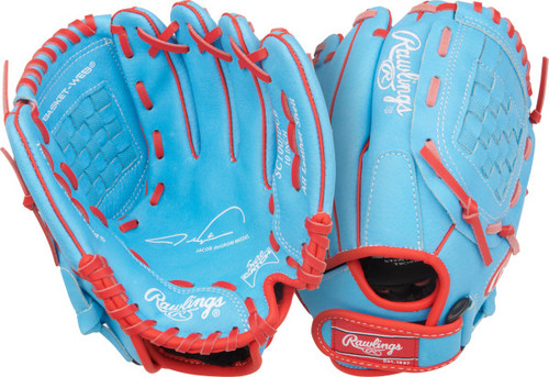 Vist Large View of Product Image Which is Rawlings Sure Catch Jacob deGrom Glove 10" RHT #SC100JDCB