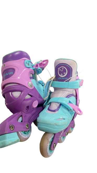 Vist Large View of Product Image Which is Used LOCAVUN Child Rec Fitness Skates Pink Youth 09.0