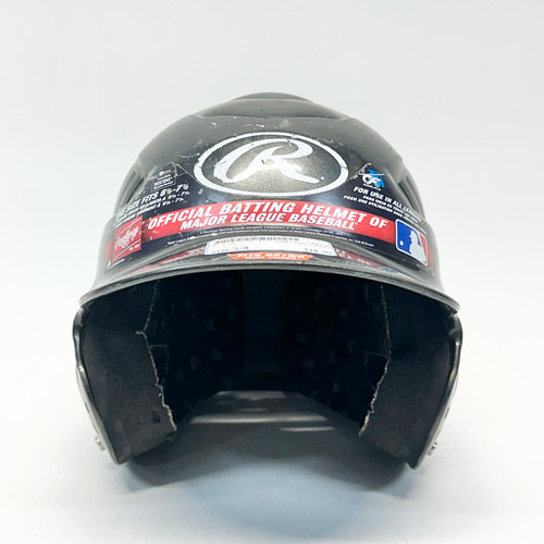 Vist Large View of Product Image Which is Used Rawlings RCFH Batting Helmet No Mask Black S/M
