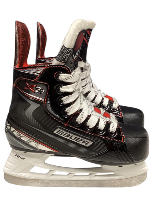 Vist Large View of Product Image Which is Used Bauer VAPOR X2.7 Youth Hockey Skate Youth 12.0