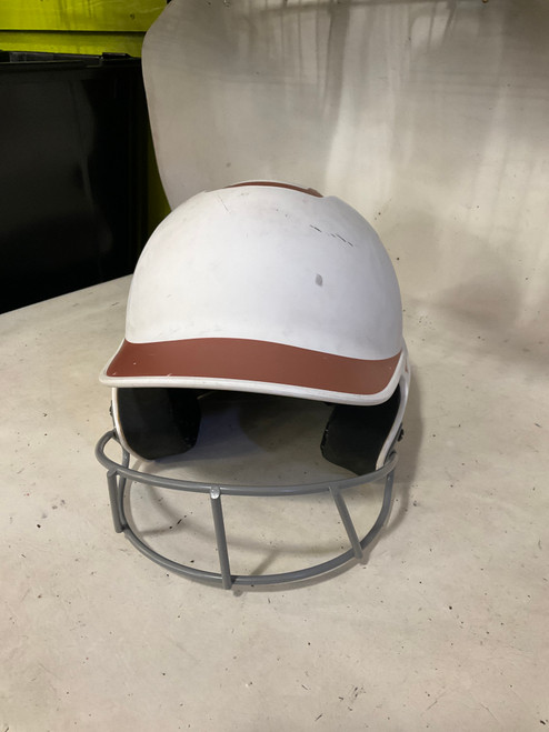 Vist Large View of Product Image Which is Used Mizuno SB HELMET Batting Helmet w/Mask White MD