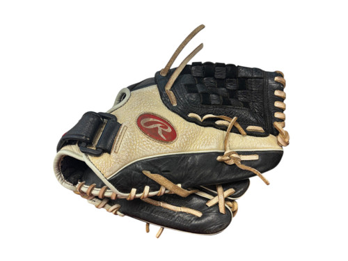 Vist Large View of Product Image Which is Used Rawlings SHUT OUT BB/SB Glove RH Throw Black 11 1/2"