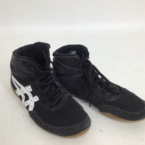 Vist Large View of Product Image Which is Used Asics MATFLEX JR 3.5 WRESTLING SHOES Wrestling Shoes Black Junior 03.5