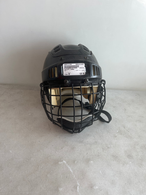 Vist Large View of Product Image Which is Used CCM HT1 COMBO Helmet Cage Combo Black SM