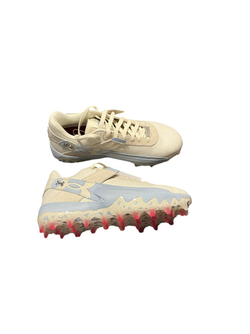 Vist Large View of Product Image Which is Used Under Armour HARPER 10 PRO CLEAT BB/SB Cleats White Senior 9