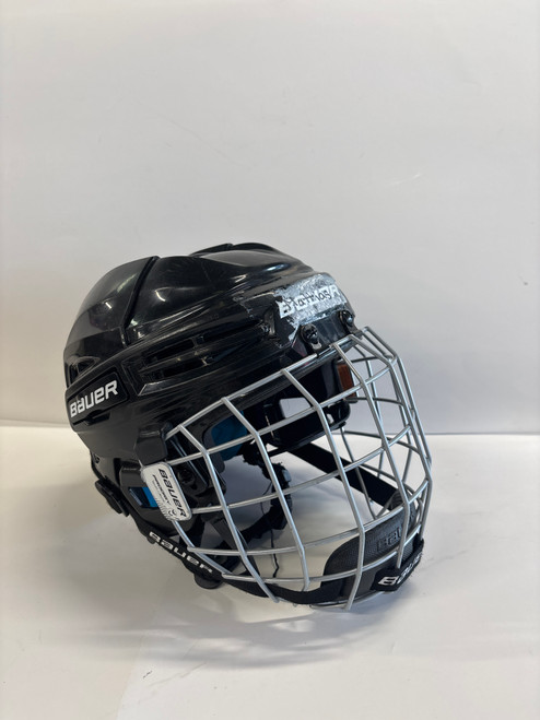 Vist Large View of Product Image Which is Used Bauer PRODIGY COMBO Helmet Cage Combo Black One Size