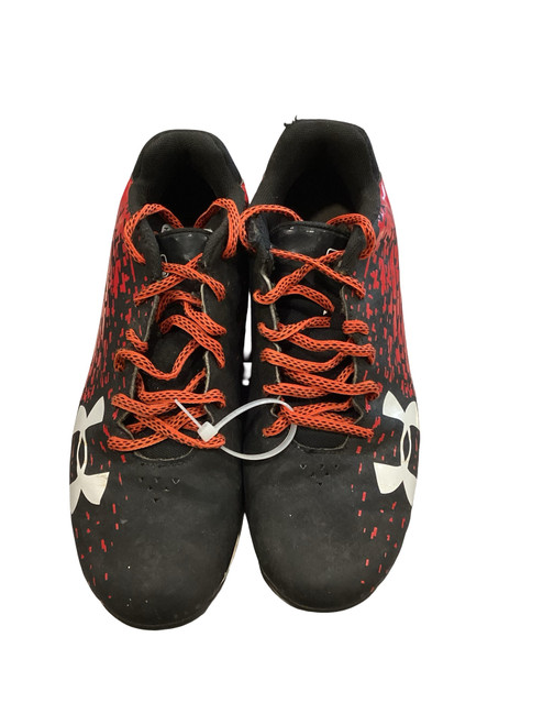 Vist Large View of Product Image Which is Used Under Armour BAAEBALL CLEATS BB/SB Cleats Red Youth 06.5