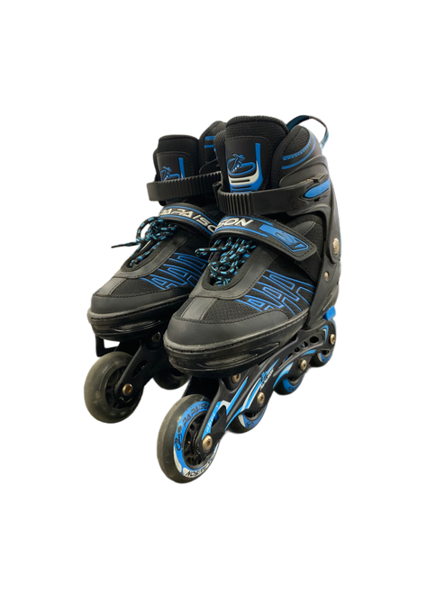 Vist Large View of Product Image Which is Used PAPAISON ADJ SKATES Senior Rec Fitness Skates Black Adjustable