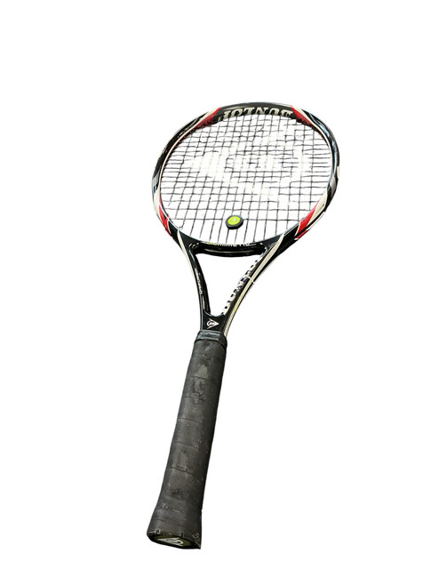 Vist Large View of Product Image Which is Used Dunlop BIOMIMETIC Adult Tennis Racquet Black 4 3/8"