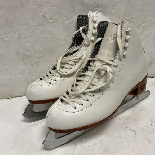 Vist Large View of Product Image Which is Used Riedell Women’s Figure Skates White Senior 9