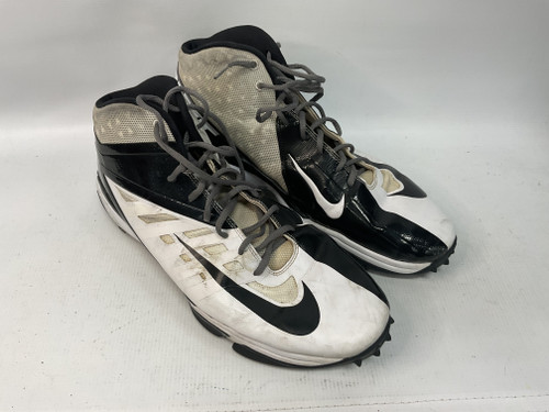 Vist Large View of Product Image Which is Used Nike Adult FB Cleats Black And White Senior 17