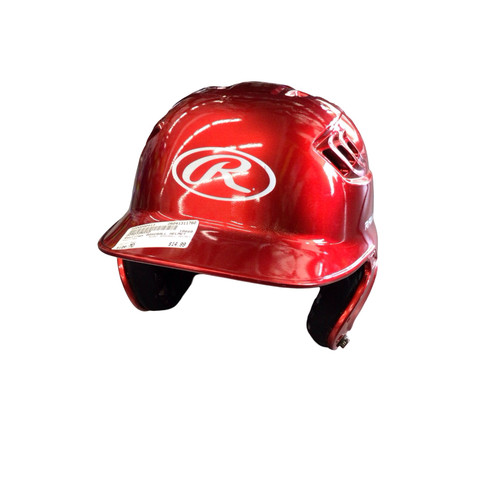 Vist Large View of Product Image Which is Used Rawlings BASEBALL HELMET Batting Helmet No Mask Red MD