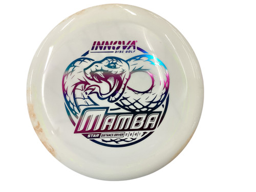 Vist Large View of Product Image Which is Used Innova STAR MAMBA Disc Golf Driver White