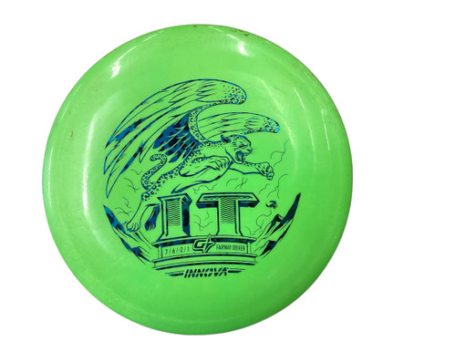Vist Large View of Product Image Which is Used Innova STAR IT Disc Golf Driver Green