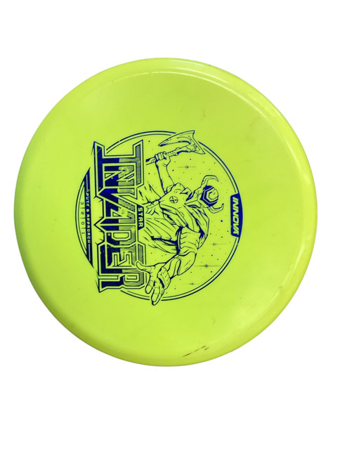 Vist Large View of Product Image Which is Used Innova INVADER Disc Golf Putter Yellow