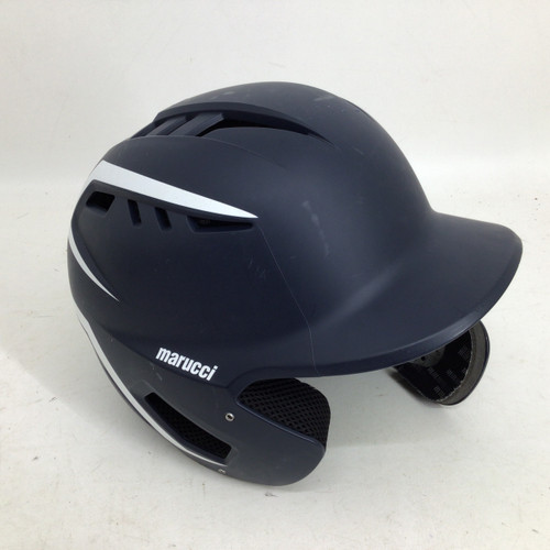 Vist Large View of Product Image Which is Used Marucci MBHDVJGT 6 1/2- 7 1/8 BB HELMET Batting Helmet No Mask Navy Blue One Size