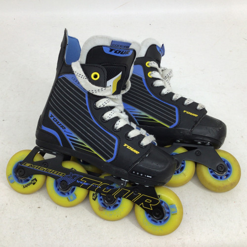 Vist Large View of Product Image Which is Used Tour CODE 9.ONE JR 1-4 ADJ INLINE SKATES Junior Rec Fitness Skates Black Adjustable