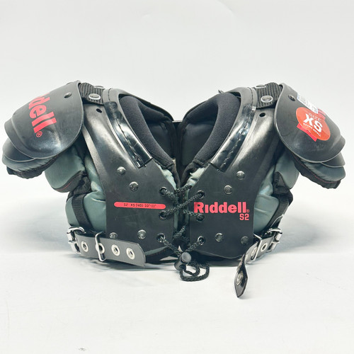 Vist Large View of Product Image Which is Used Riddell S2 YOUTH FB Shoulder Pads Black XS