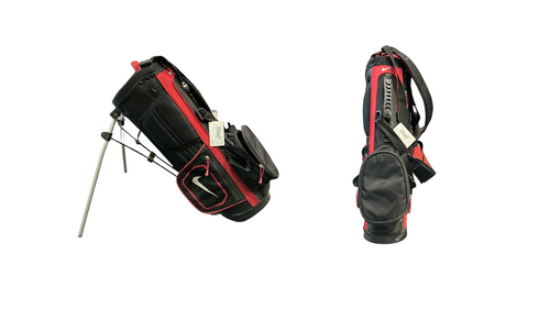 Vist Large View of Product Image Which is Used Nike JR STAND BAG Jr Stand Bag Black And Red