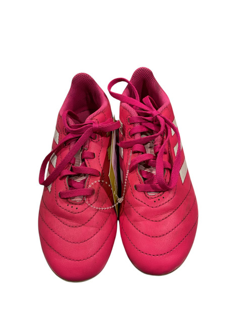 Vist Large View of Product Image Which is Used Adidas Soccer Cleats Pink Youth 13.0