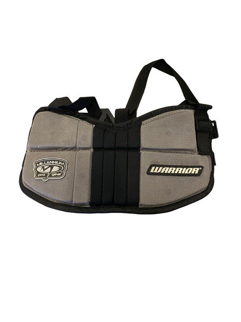Vist Large View of Product Image Which is Used Warrior MILENNIUM Lacrosse Rib Pads Grey MD