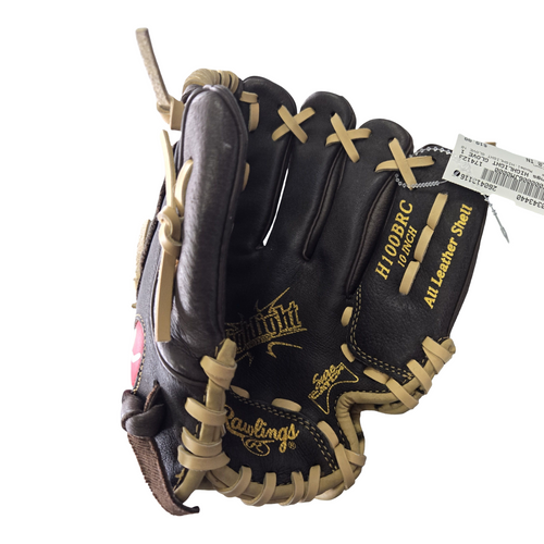 Vist Large View of Product Image Which is Used Rawlings HIGHLIGHT GLOVE 10 BB/SB Glove RH Throw Brown 10"