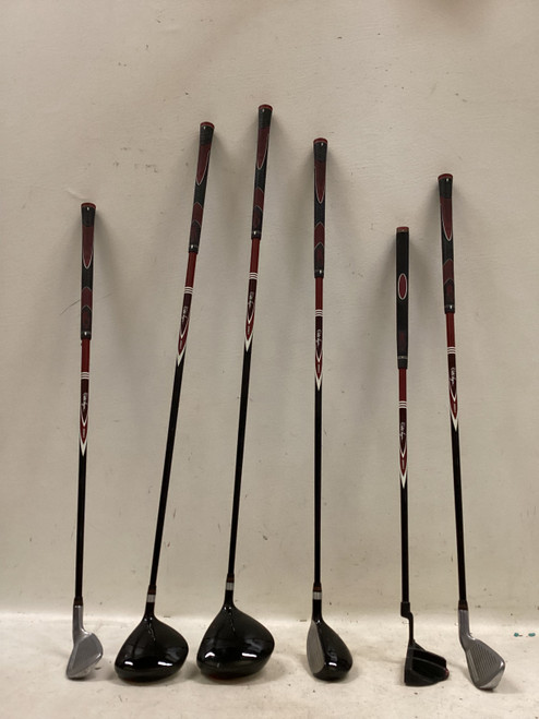 Vist Large View of Product Image Which is Used Walter Hagen JR SERIES II Jr Package Set LH Black And Red 7 Piece