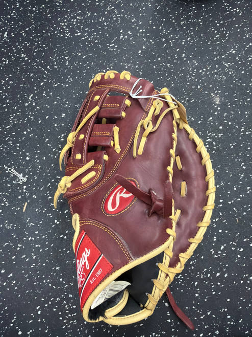 Vist Large View of Product Image Which is Used Rawlings SFM18S BB/SB First Base RH Throw Brown 12 1/2"