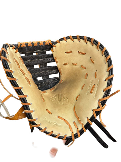 Vist Large View of Product Image Which is Used 44 FIRST BASE MITT BB/SB First Base RH Throw Black 12 3/4"