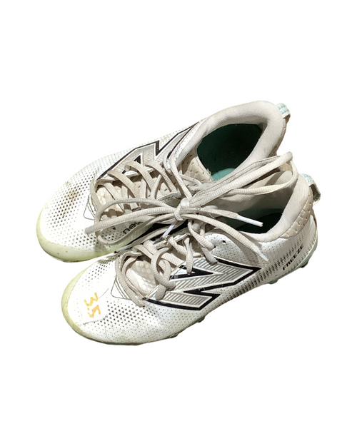 Vist Large View of Product Image Which is Used New Balance Jr FB Cleats White Junior 03.5