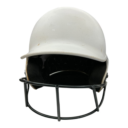 Vist Large View of Product Image Which is Used Mizuno F6 Batting Helmet w/Mask White One Size