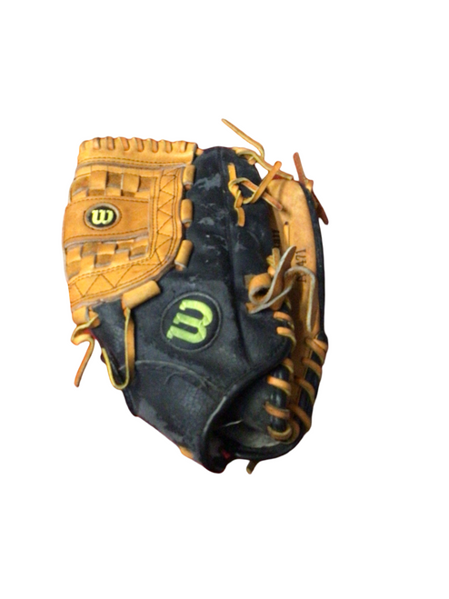 Vist Large View of Product Image Which is Used Wilson A2471 BB/SB Glove RH Throw Brown 12 1/2"