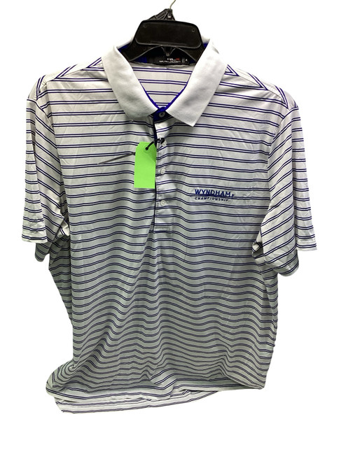 Vist Large View of Product Image Which is Used RALPH LAUREN RLX DRI-FIT GOLF POLO S.S. Golf Shirt M White And Royal Blue XL
