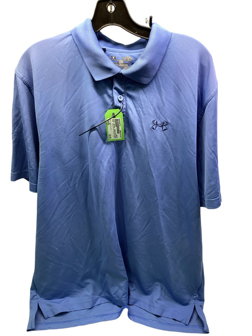 Vist Large View of Product Image Which is Used Under Armour CAROLINA BLUE DRI-FIT GOLF POLO S.S. Golf Shirt M Carolina Blue XL