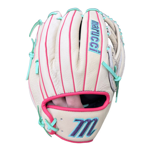 Vist Large View of Product Image Which is NEW Marucci ACADIA BB/SB Glove RH Throw Beige 12"
