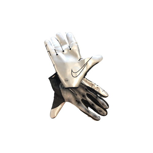 Vist Large View of Product Image Which is Used Nike GREY NIKE FOOTBALL GLOVES FB Gloves Grey XL