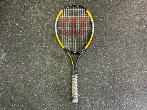 Vist Large View of Product Image Which is Used Wilson MATCH POINT Adult Tennis Racquet None 4 3/8"