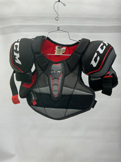 Vist Large View of Product Image Which is Used CCM X-TRA Junior Shoulder Pads MD