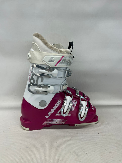 Vist Large View of Product Image Which is Used Lange STARLET 60 Girls DH Ski Boot Purple 205 MP - J01